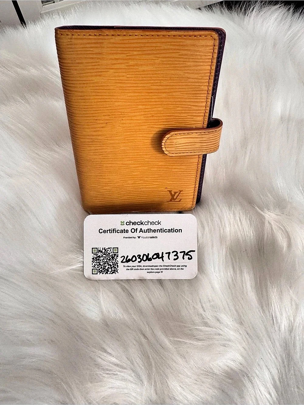 Louis Vuitton Epi Agenda PM Planner Tassil Yellow & Purple